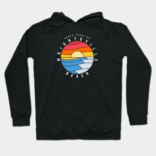 Wrightsville Beach, NC Stained Glass Sunrise Summertime Hoodie